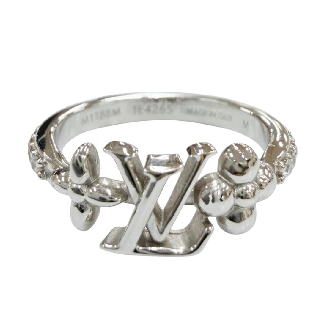 LOUIS VUITTON M1188M Ring - LV Iconic Rhinestone Ring, Silver, Size M, Made in Italy, Women's, with: --- Catalog ---Category: SizeJP Size: 12US Size: 6.5Category: DesignType: Band ringColor: SilverStone: RhinestoneGender: WomenCategory: GeneralMPN: M1188MBrand: Louis VuittonCountry of Origin: Italy--