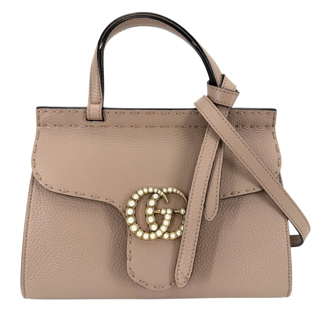 Gucci Women's GG Marmont Handbag Shoulder Bag Crossbody GUCCI 442622 Leather Pink Beige Gold: --- Catalog ---Category: SizeSize (HxWxD): 18cm x 26cm x 10cm / 7.08'' x 10.23'' x 3.93''Category: DesignType: Handbag, Shoulder bagColor: Beige gold, Pink beige, WhiteGender: WomenMaterial: Leather C