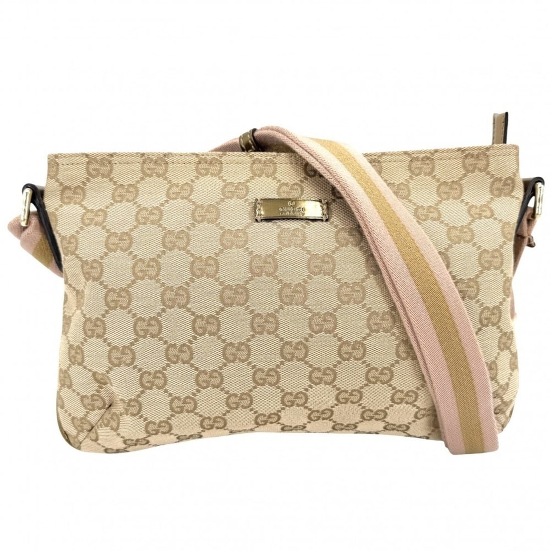 Gucci Shoulder Bag for Women, GUCCI 189749 GG Canvas, Beige, Gold Hardware: --- Catalog ---Category: SizeSize (HxWxD): 19cm x 28cm x 1cm / 7.48'' x 11.02'' x 0.39''Category: DesignType: Shoulder bagColor: Beige, Beige goldGender: WomenMaterial: GG canvas Category: GeneralMPN: