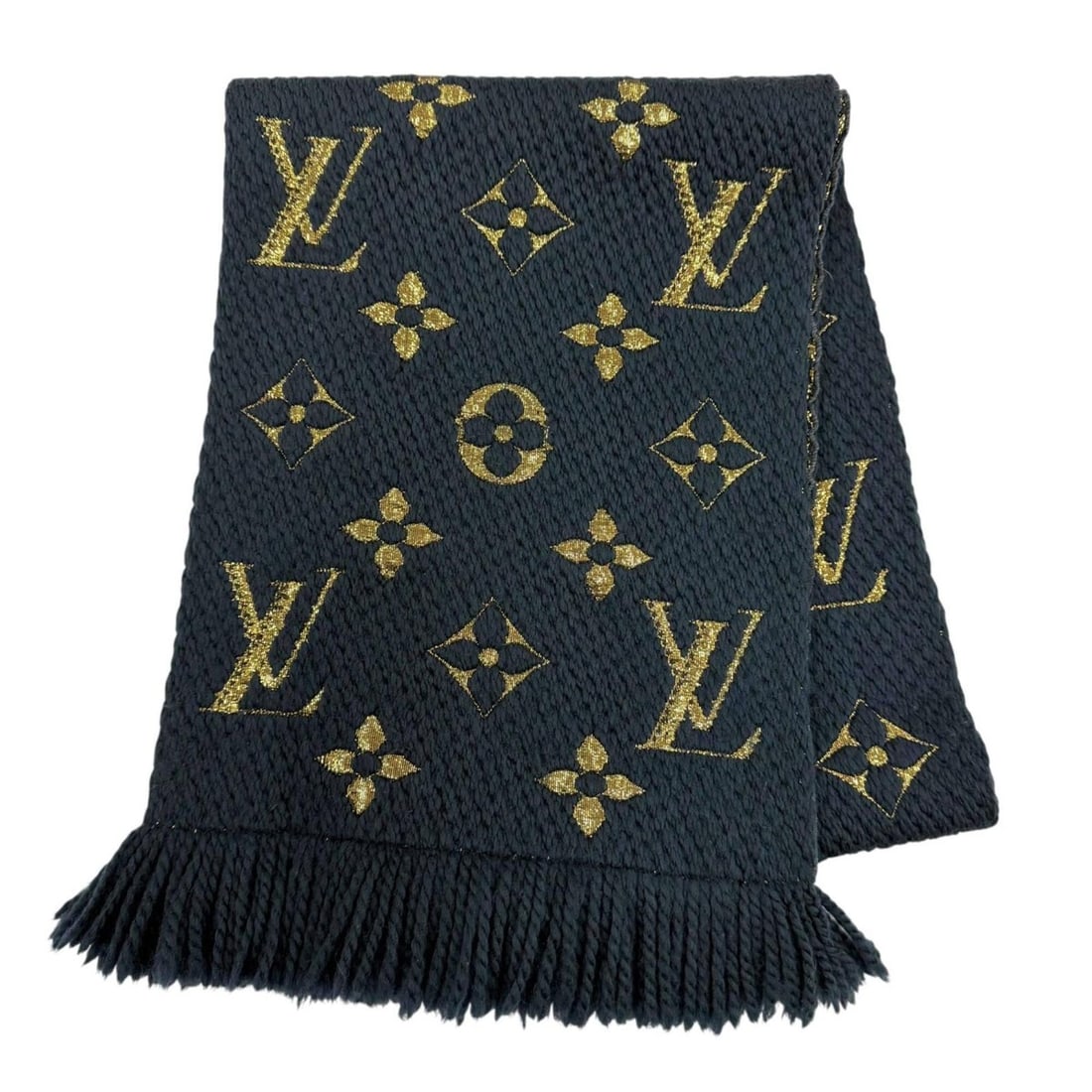 LOUIS VUITTON M70815 Echarpe Logomania Shine Wool Silk Blue Petrol Stole Scarf Made in Italy Women's: --- Catalog ---Category: SizeSize (LxW): 1.52m x 28.5cm / 59.84'' x 11.22''Category: DesignType: StoleGender: WomenMaterial: Wool , Silk , Polyester Category: GeneralMPN: M70815Brand: Louis VuittonCou