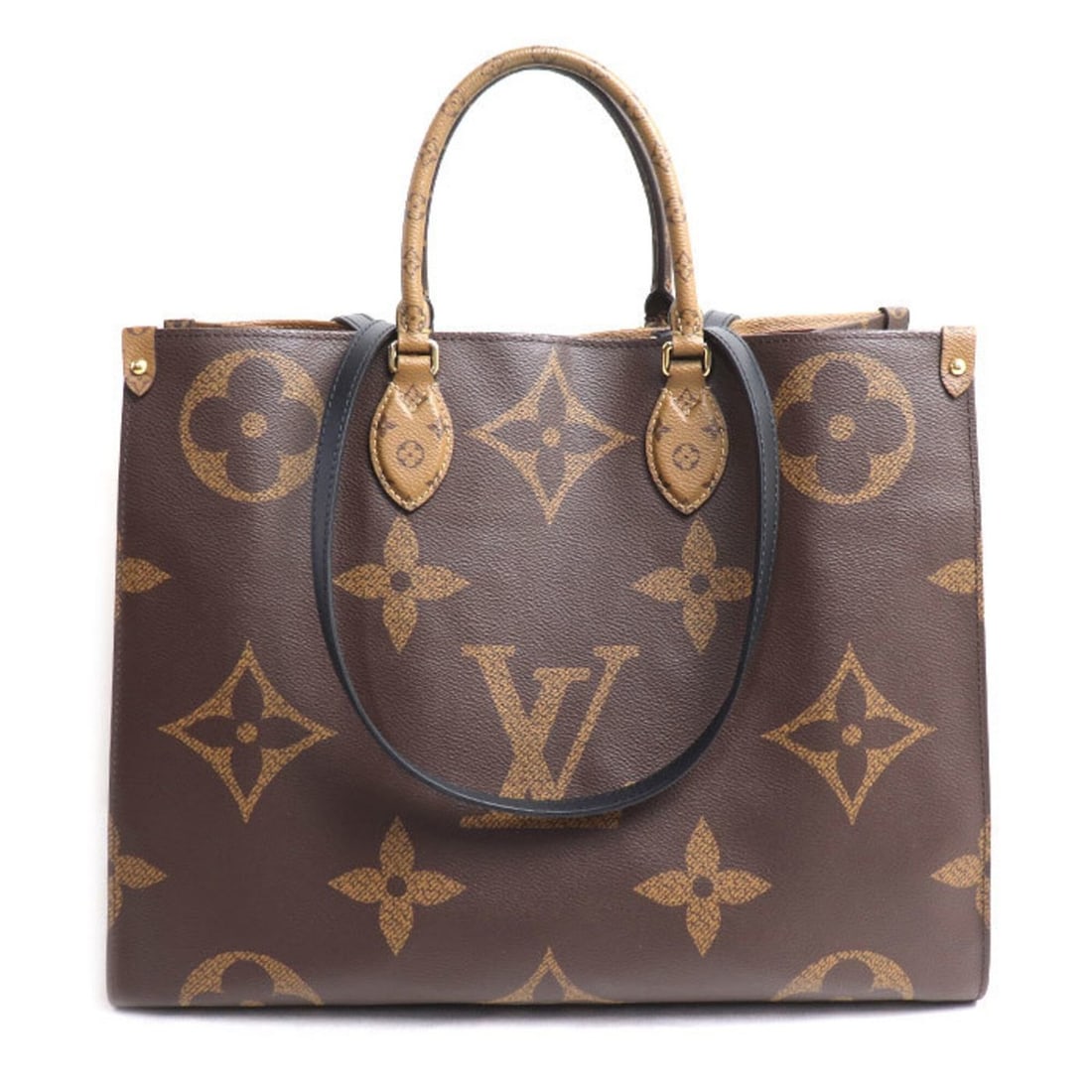 LOUIS VUITTON OnTheGo GM Tote Bag, Monogram Giant Reverse, Brown, M45320, Men's & Women's: --- Catalog ---Category: SizeSize (HxWxD): 33cm x 41cm x 18cm / 12.99'' x 16.14'' x 7.08''Category: DesignType: Tote bagColor: BrownGender: Men,WomenMaterial: Monogram Hardware Color: GoldCategory: Ge
