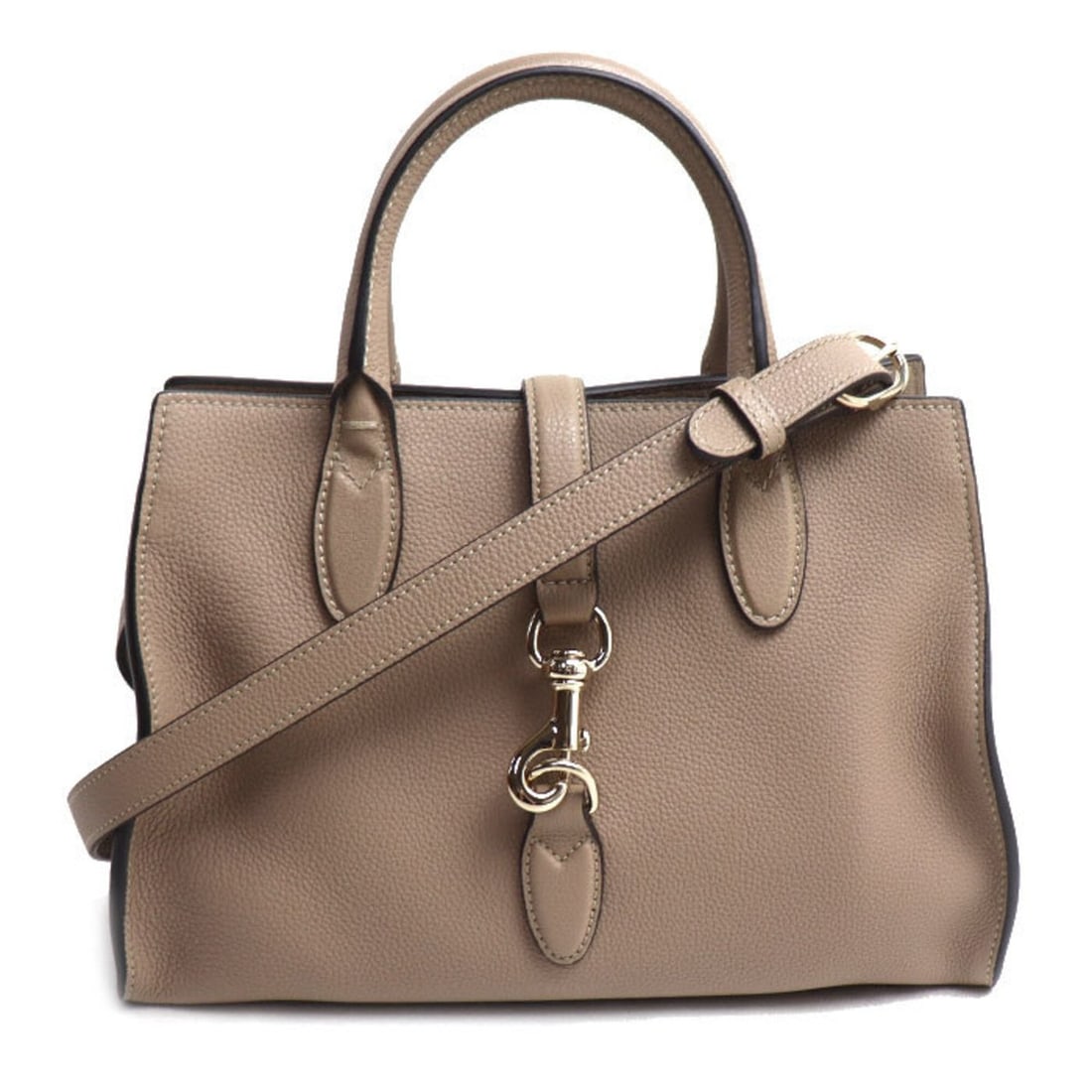 GUCCI Gucci Hook Closure Medium Handbag Taupe (Greige) 806205 Women's (1 of 8)
