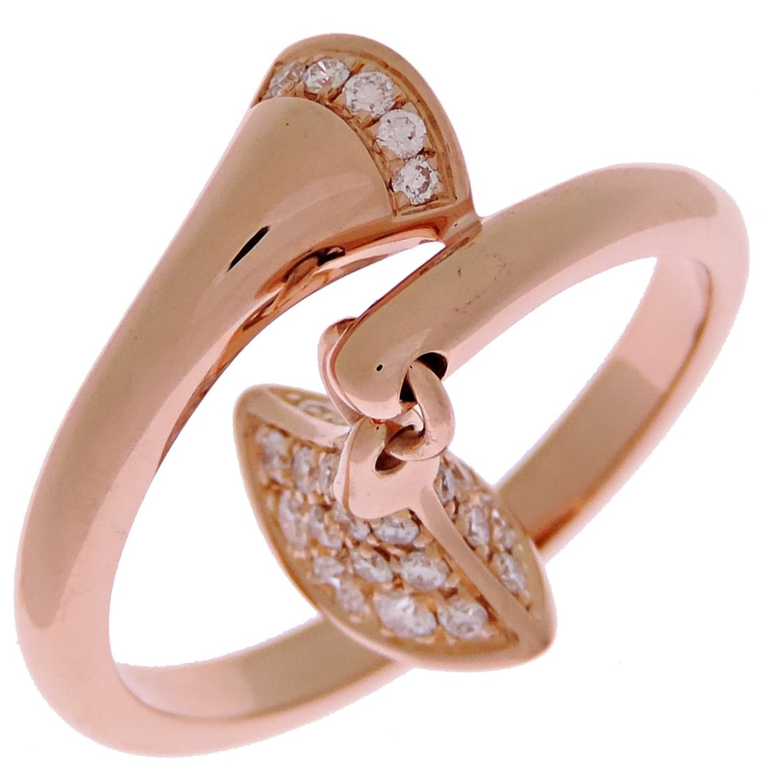 Bvlgari Diva Dream Diamond Women's Ring 351032 750 Pink Gold (1 of 12)