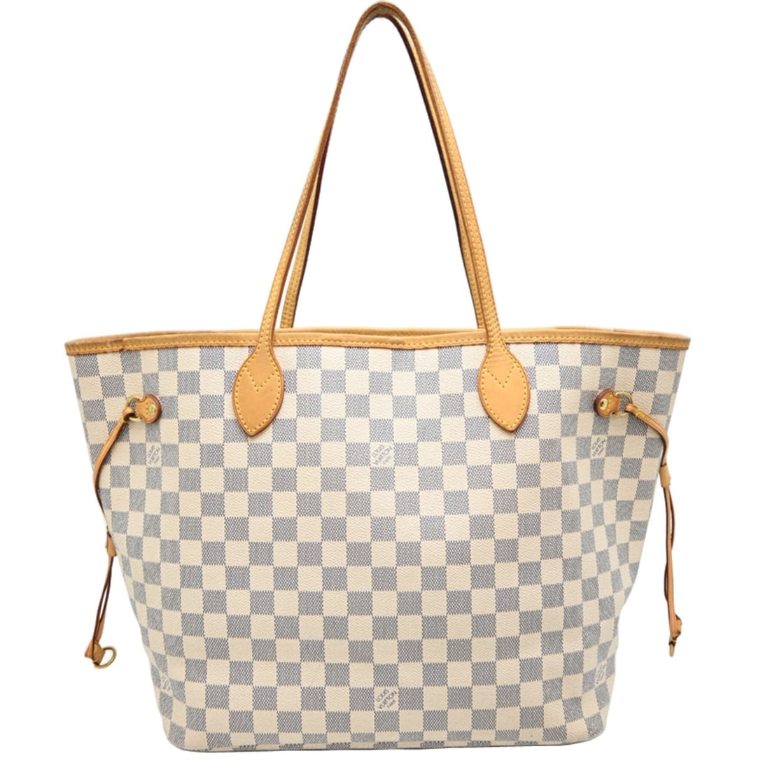 Louis Vuitton Neverfull MM Women's Tote Bag N51107 (Discontinued) Damier Azur White: --- Catalog ---Category: SizeSize (HxWxD): 29cm x 46cm x 16cm / 11.41'' x 18.11'' x 6.29''Category: DesignType: Tote bagColor: WhiteGender: WomenMaterial: Damier Azur Category: GeneralMPN: N51107Brand