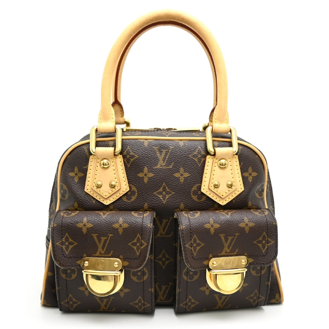 Louis Vuitton Manhattan PM Women's Handbag M40026 (Discontinued) Monogram Brown (1 of 18)