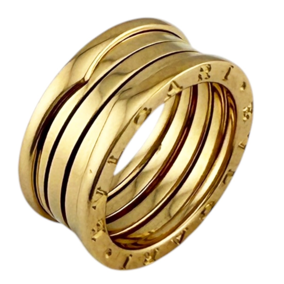 Bvlgari Bulgari B.zero1 4-band ring, 1, 18K yellow gold, women's, pre-owned. (1 of 9)