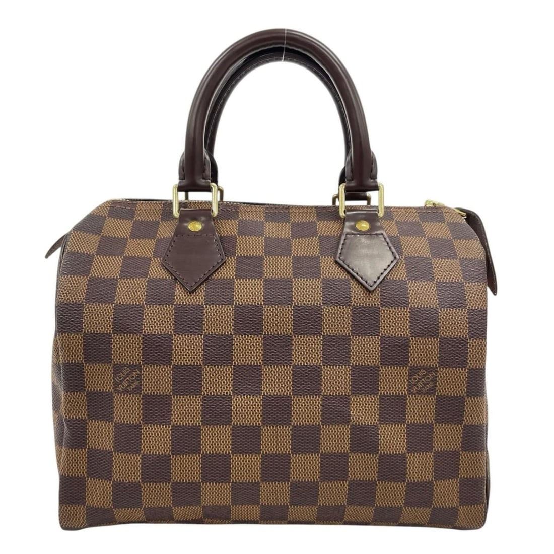 Louis Vuitton Speedy 25 Damier Handbag, Canvas N41365, Brown, Women's, LOUIS VUITTON, Used: --- Catalog ---Category: SizeSize (HxWxD): 19cm x 25cm x 15cm / 7.48'' x 9.84'' x 5.9''Category: DesignType: HandbagColor: BrownGender: WomenMaterial: Damier Canvas Category: GeneralLine: DamierBrand:
