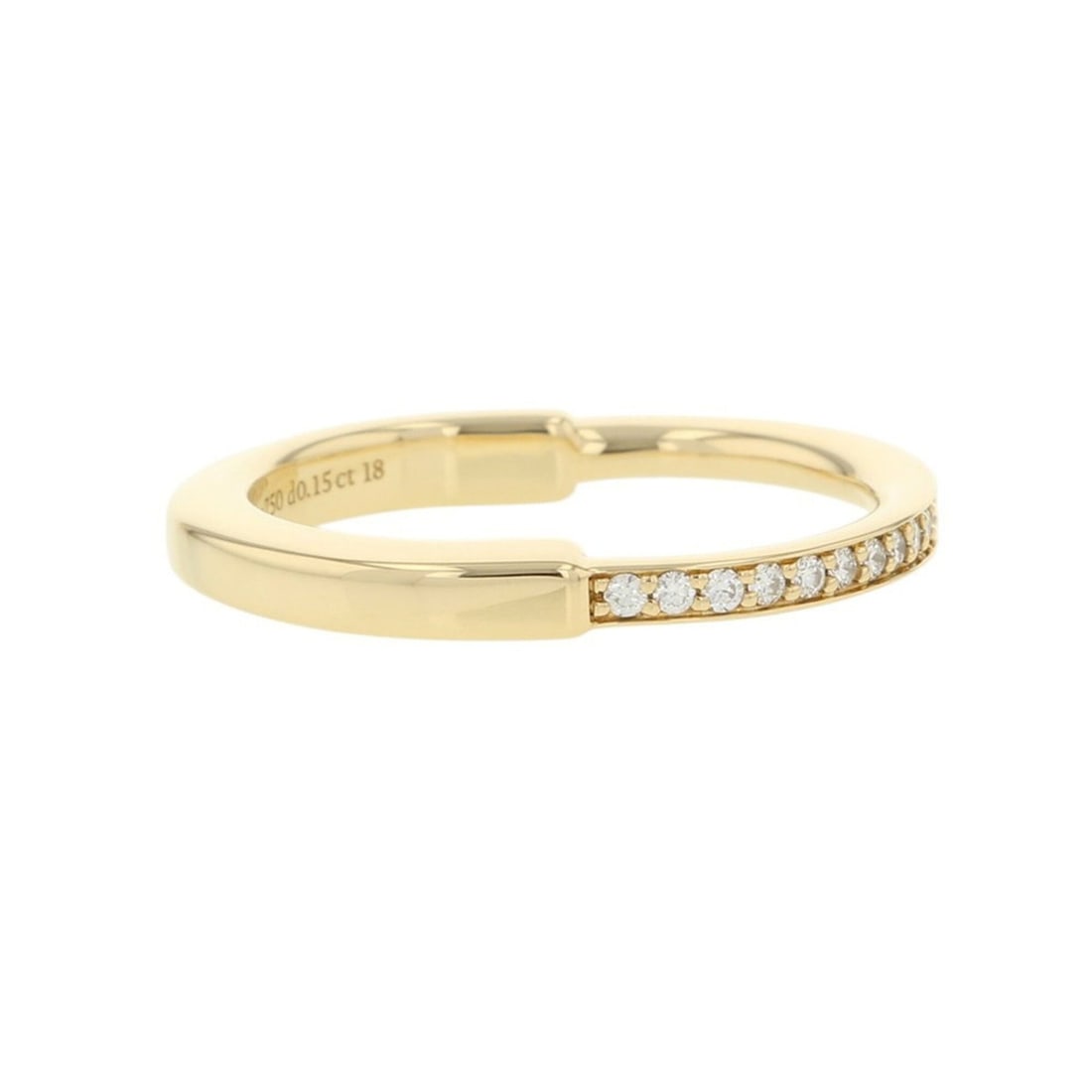 Tiffany & Co. Rock Ring, Diamond, 0.15ct total, 18K Yellow Gold, Size Approx. 1. (1 of 13)