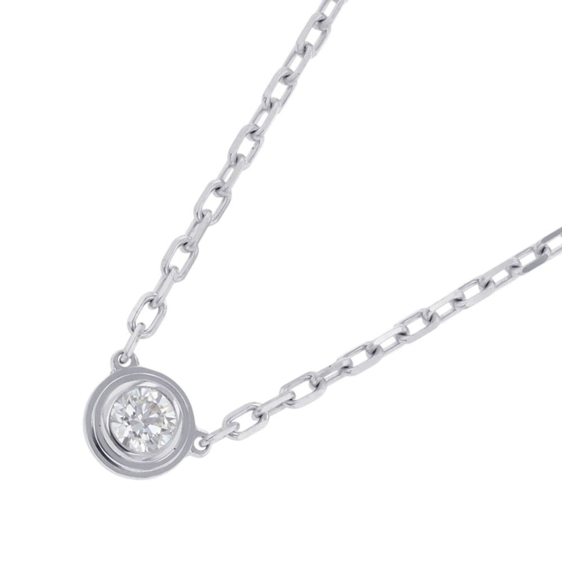 Cartier Damour Necklace SM Small Model Diamond 1P 0.09ct 18KWG White Gold B7215900 Pendant: --- Catalog ---Category: SizeNeck Circumference: 38 cm - 41 cm / 14.96'' - 16.14''Category: DesignStone: DiamondGender: WomenMaterial: White gold (18K)Pendant Type: PendantNecklace Type: NecklaceCateg