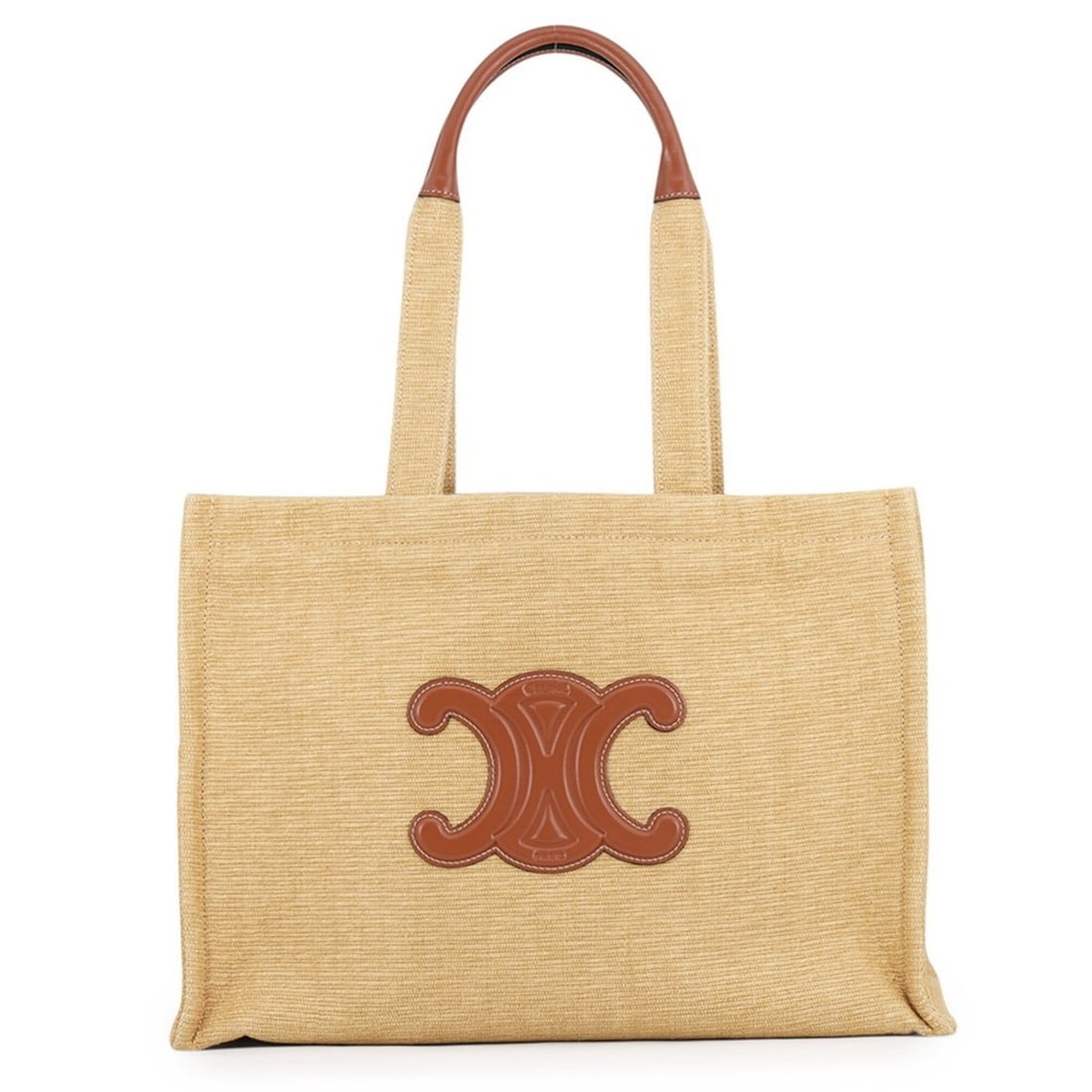 Celine Triomphe Cabataise Tote Large Canvas Leather 196762 CELINE Handbag Women's: --- Catalog ---Category: SizeSize (HxWxD): 29cm x 40.5cm x 16.5cm / 11.41'' x 15.94'' x 6.49''Category: DesignType: Handbag, Tote bagGender: WomenMaterial: Canvas , Leather Category: GeneralBrand: Cel