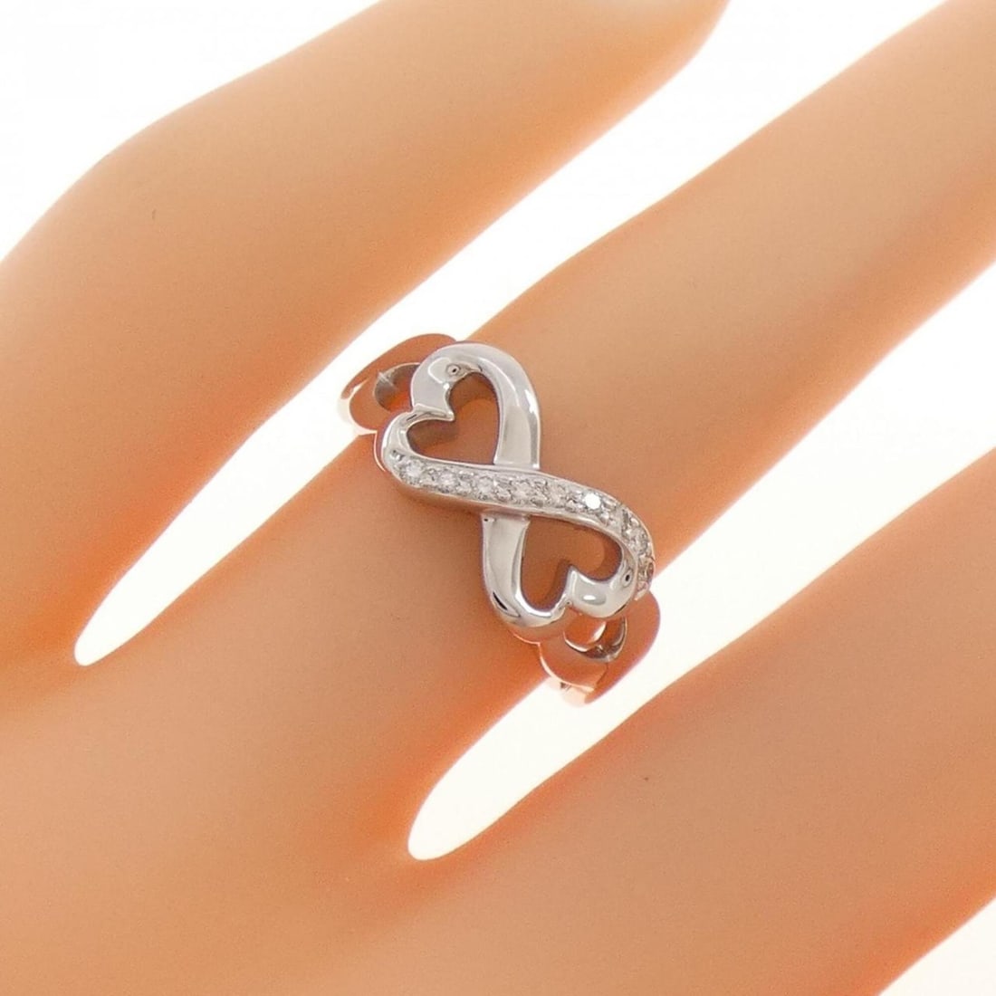 Tiffany Double Loving Heart Ring - 5