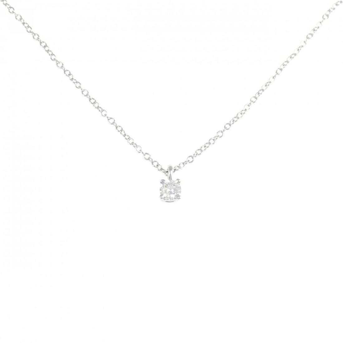 Tiffany Solitaire Necklace: --- Catalog ---Category: SizePendant Size: 5.9mm x 3.2mm / 0.23'' x 0.12''Neck Circumference: 44 cm / 17.32''Category: DesignGender: WomenMaterial: Platinum 950Pendant Type: PendantNecklace Type: