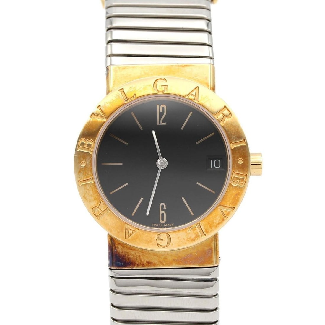 Bvlgari YG/Combination BB30GSCD SS Quartz Watch: --- Catalog ---Category: SizeCase Diameter: 30mm / 1.18''Category: DesignType: WristwatchGender: Men,WomenColor (Dial): BlackMaterial (Band): Stainless steel, Yellow goldMaterial (Case): Stainless ste