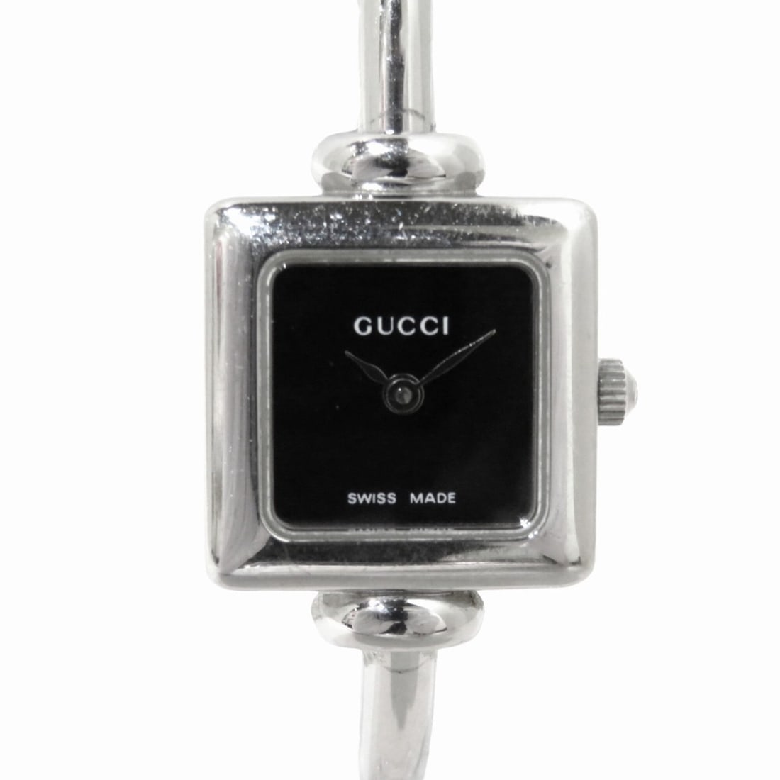 Gucci watch, total weight 23.6g, stainless steel, quartz movement, black dial, 1900L.