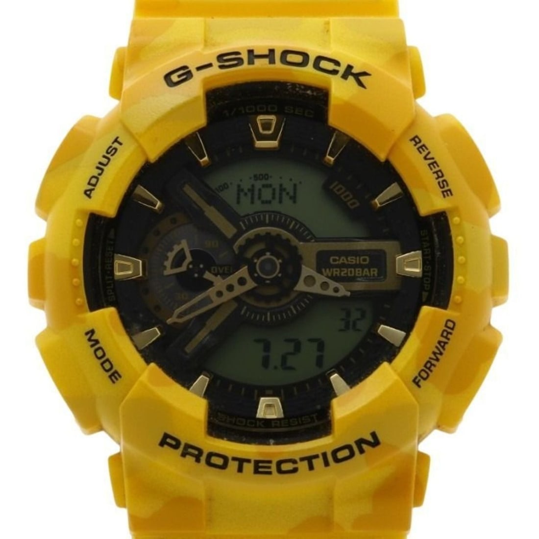 CASIO G-SHOCK Military Camouflage Watch GA-110CM-9AJF Black Yellow Resin Men's: --- Catalog ---Category: SizeWrist Size: 21cm / 8.26''Case Diameter: 51.2mm / 2.02''Category: DesignType: WristwatchGender: MenColor (Dial): BlackCategory: GeneralMPN: GA-110CM-9AJFBrand: CasioCountry