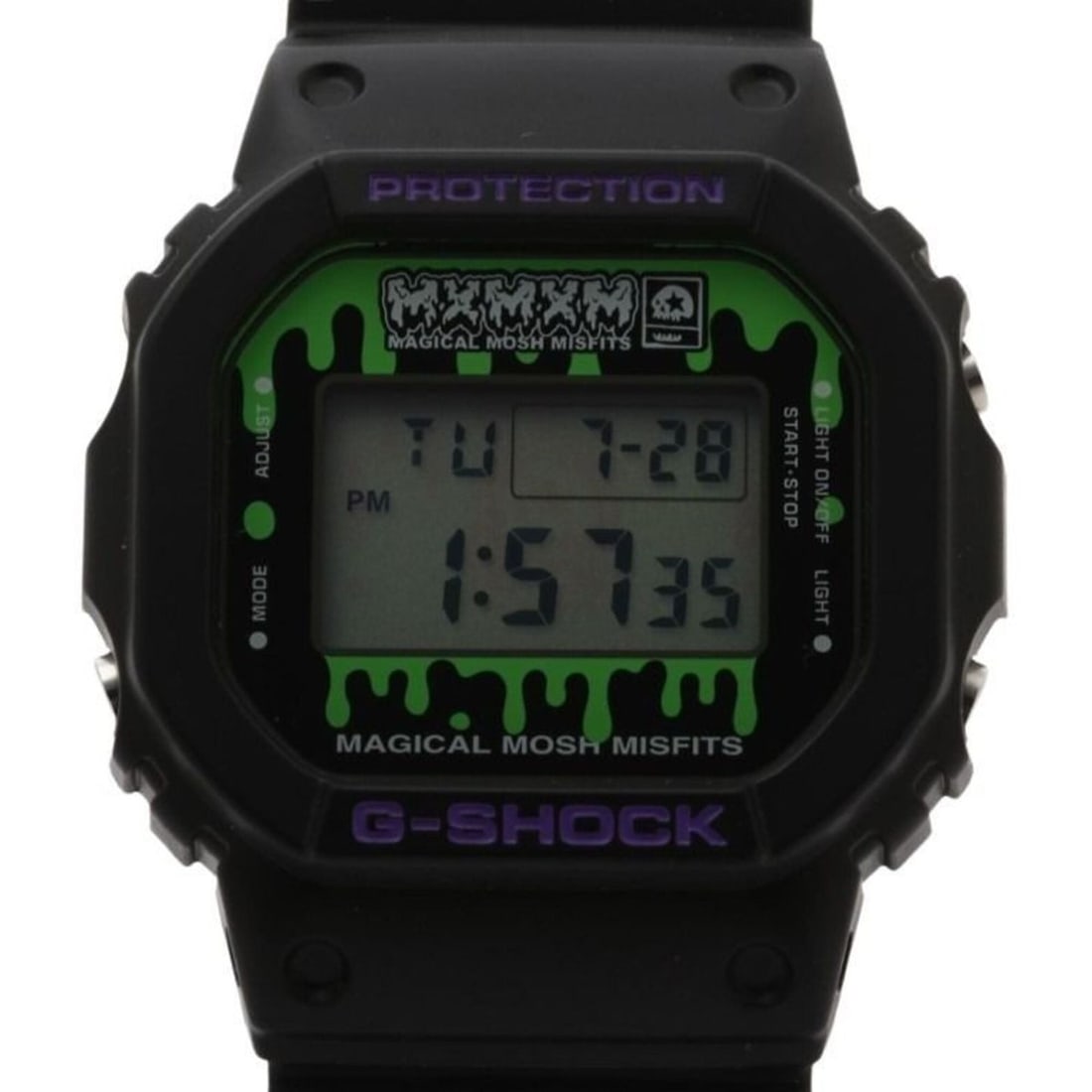 CASIO G-SHOCK MAGICAL MOSH MISFITS 15th Anniversary Model DW-5600VT Black Resin Men's Digital Watch