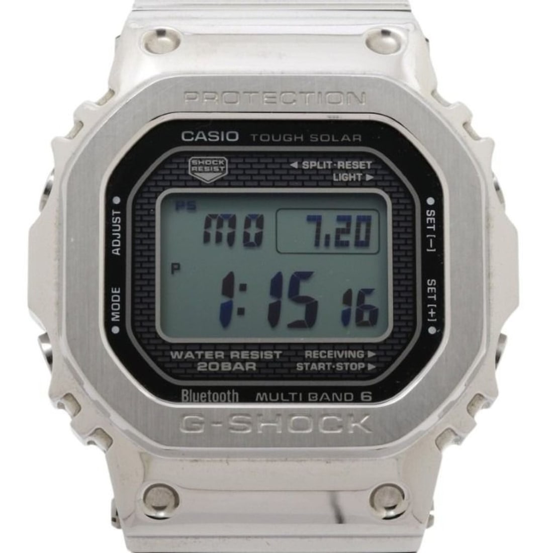 CASIO G-SHOCK FULL METAL 5000 SERIES GMW-B5000D-1JF Black Silver Stainless Steel Metal Men's Digital