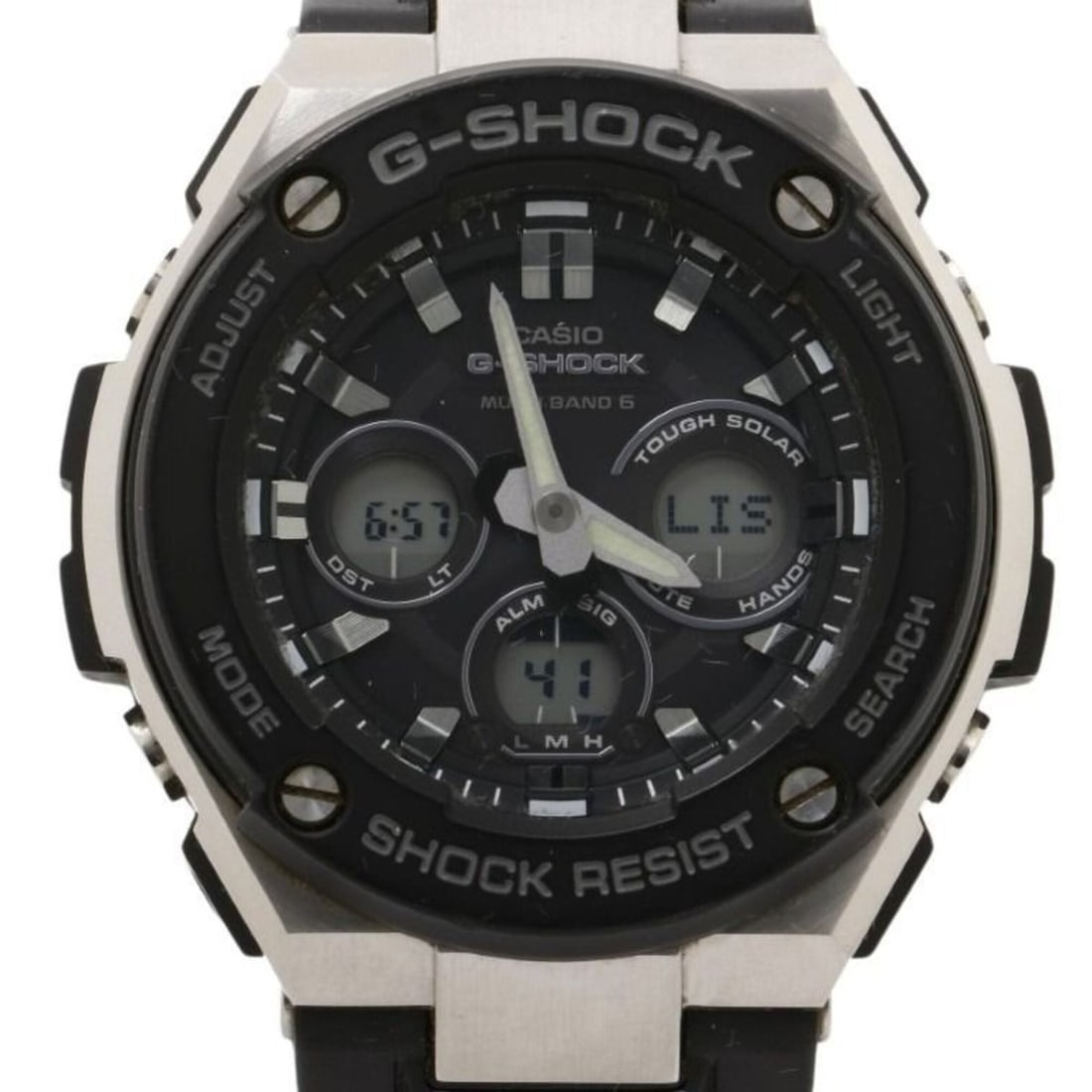 CASIO G-SHOCK G-STEEL Mid Size Series GST-W300-1AJF Black Stainless Steel Resin Men's Watch: --- Catalog ---Category: SizeWrist Size: 14.5cm - 21.5cm / 5.7'' - 8.46''Case Diameter: 49.3mm / 1.94''Category: DesignType: WristwatchGender: MenTourbillon: YesColor (Dial): BlackMaterial (Case): Sta