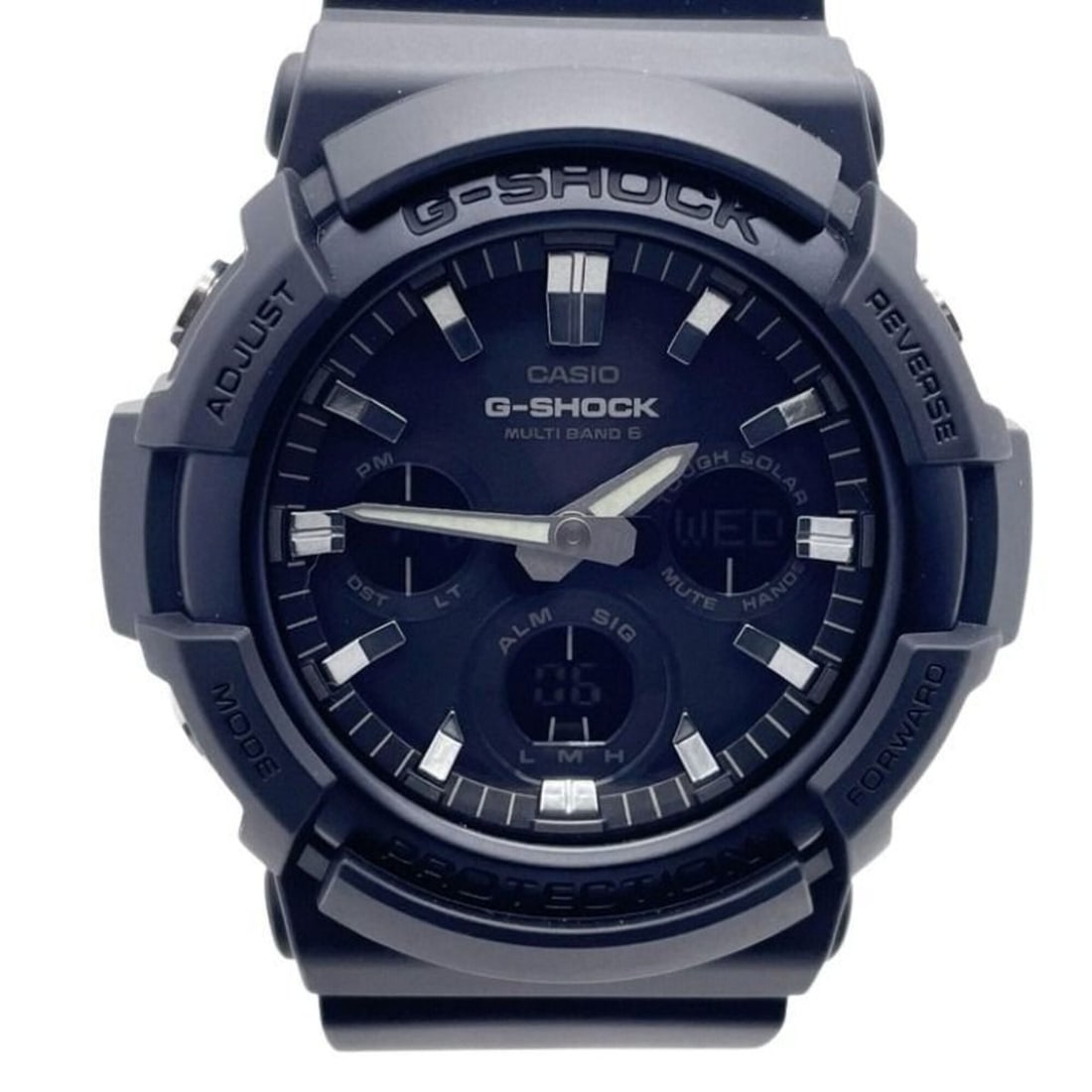 CASIO G-SHOCK ANALOG-DIGITAL GAW-100 SERIES GAW-100B-1AJF Black Resin Aluminum Men's Watch: --- Catalog ---Category: SizeWrist Size: 23cm / 9.05''Case Diameter: 52.5mm / 2.07''Category: DesignType: WristwatchGender: MenColor (Dial): BlackMaterial (Case): AluminumCategory: GeneralMPN: GAW-100