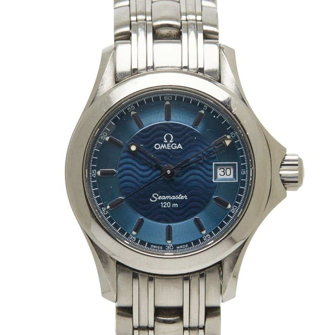 Omega Seamaster Watch 2581.81 Quartz Blue Dial Stainless Steel Women's OMEGA: --- Catalog ---Category: SizeWrist Size: 14cm / 5.51''Case Diameter: 26mm / 1.02''Category: DesignType: WristwatchGender: WomenColor (Dial): BlueMaterial (Band): Stainless steelMaterial (Case): Stainl