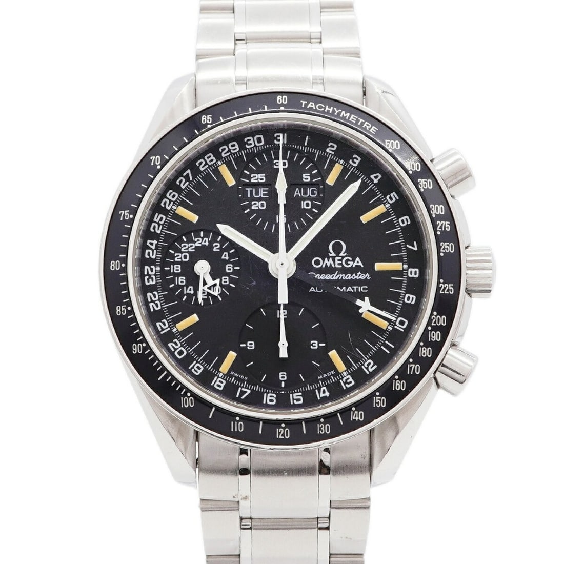 Omega Speedmaster Mark 40 Cosmos Day-Date 3520.50 Black Dial Men's Watch: --- Catalog ---Category: SizeWrist Size: 16cm / 6.29''Case Diameter: 39mm / 1.54''Category: DesignType: WristwatchGender: MenColor (Dial): BlackMaterial (Band): Stainless steelCategory: GeneralMPN: 35