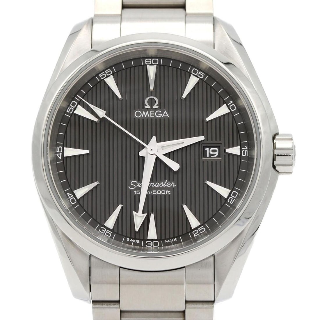 Omega Seamaster Aqua Terra 231.10.39.61.06.001 Stainless Steel Quartz Watch: --- Catalog ---Category: SizeWrist Size: 16cm / 6.29''Case Diameter: 39mm / 1.54''Category: DesignType: WristwatchGender: MenColor (Dial): GrayMaterial (Band): Stainless steelMaterial (Case):