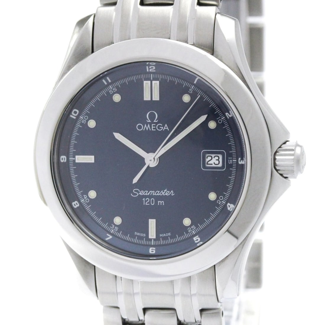 OMEGA Seamaster 120M Steel Quartz Mens Watch 2511.80 Polished: --- Catalog ---Category: SizeCase Diameter: 36mm / 1.42''Category: DesignType: WristwatchStyle: SportGender: MenColor (Dial): BlueMaterial (Band): Stainless steelMaterial (Case): Stainless steelCatego