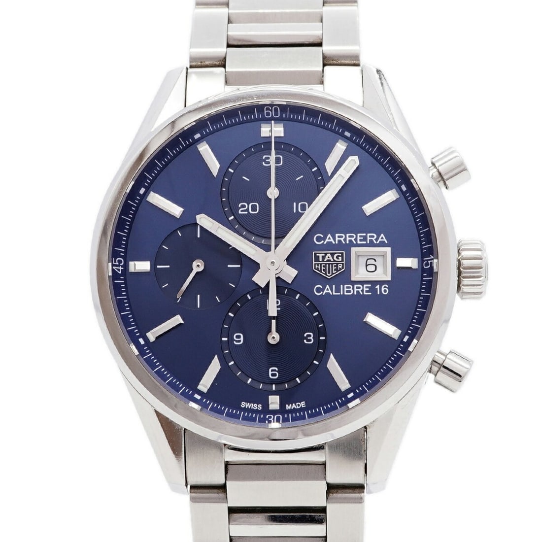 TAG Heuer Carrera Calibre 16 CBK2112 Blue Dial Men's Watch: --- Catalog ---Category: SizeWrist Size: 17.5cm / 6.88''Case Diameter: 41mm / 1.61''Category: DesignType: WristwatchGender: MenColor (Dial): BlueMaterial (Band): Stainless steelCategory: GeneralMPN: C