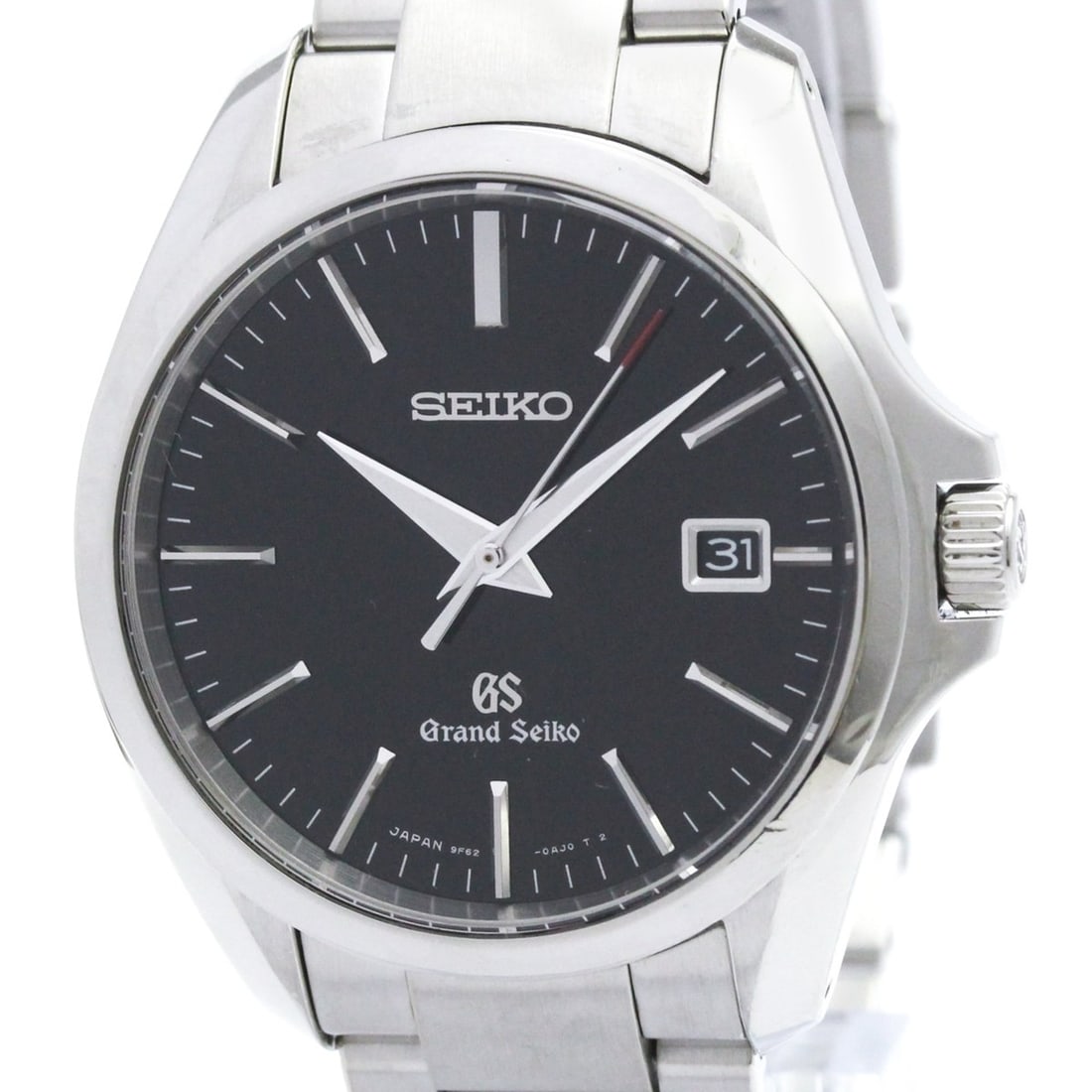GRAND SEIKO Stainless Steel Quartz Mens Watch SBGX083(9F62-0AG0) Polished: --- Catalog ---Category: SizeCase Diameter: 38mm / 1.5''Category: DesignType: WristwatchStyle: Dress/FormalGender: MenColor (Dial): BlackMaterial (Band): Stainless steelMaterial (Case): Stainless stee
