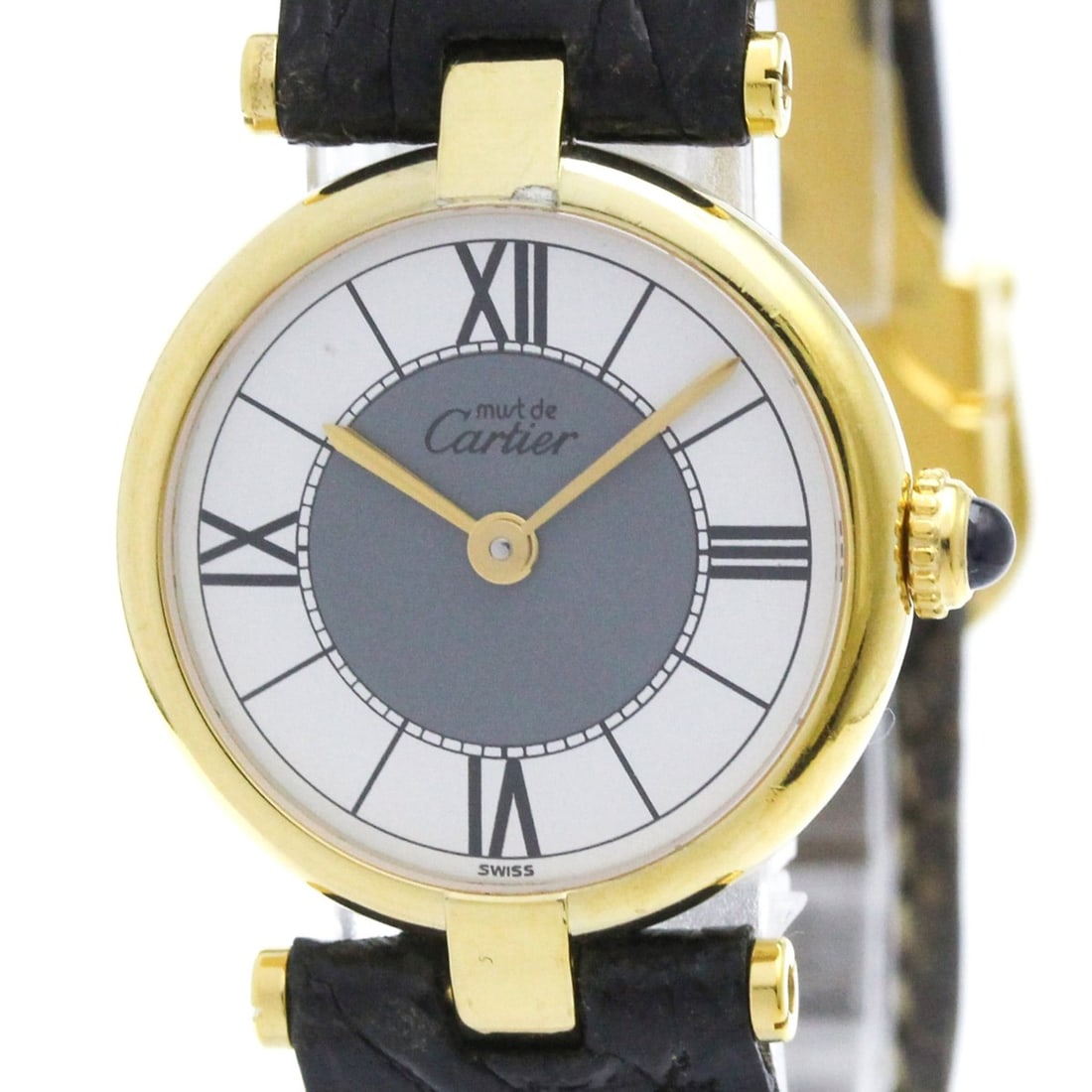 CARTIER Must Vendome Vermeil Gold Plated Quartz Ladies Watch 590004 (1 of 11)