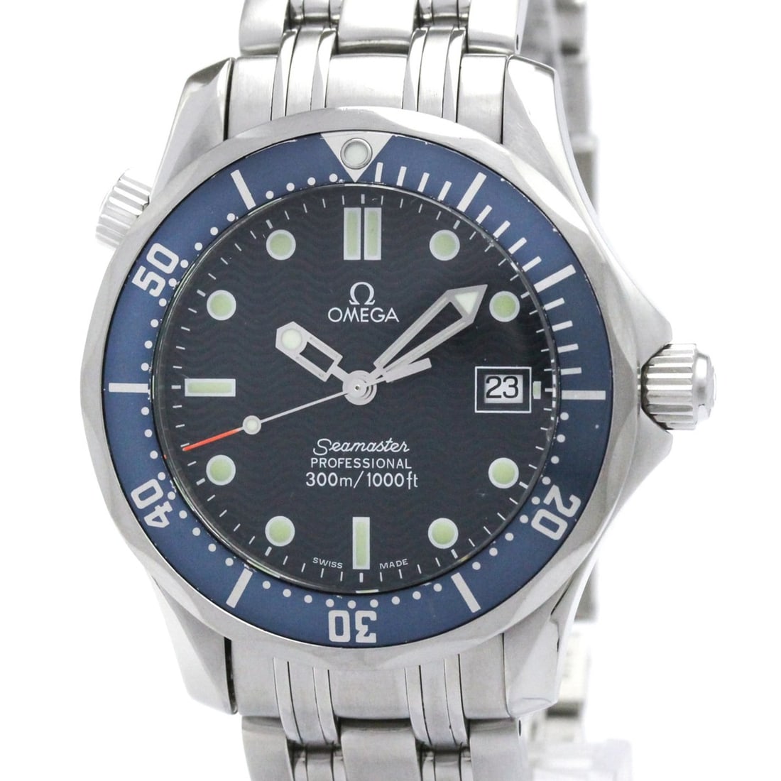 OMEGA Seamaster Professional 300M Steel Mid Size Watch 2561.80 Polished: --- Catalog ---Category: SizeCase Diameter: 36mm / 1.42''Category: DesignType: WristwatchStyle: SportGender: MenColor (Dial): BlueMaterial (Band): Stainless steelMaterial (Case): Stainless steelCatego