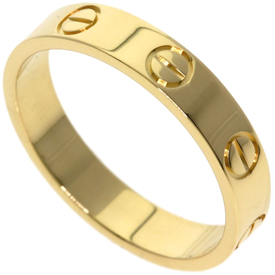 Cartier Mini Love Ring #51, 18K Yellow Gold, Women's Ring, CARTIER: --- Catalog ---Category: SizeJP Size: 11US Size: 6Category: DesignType: Band ringGender: WomenMaterial: Yellow gold (18K)Category: GeneralBrand: Cartier--- Item List ---Section: ConditionRanking: