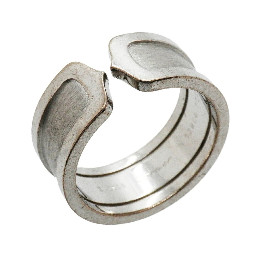 Cartier C2 Large Ring, 18K White Gold, Size 63, Men's, P3406504: --- Catalog ---Category: SizeUS Size: 11Brand Size: 63Category: DesignType: Band ringGender: MenMaterial: White gold (18K)Category: GeneralBrand: Cartier--- Item List ---Section: ConditionRanking: Ran