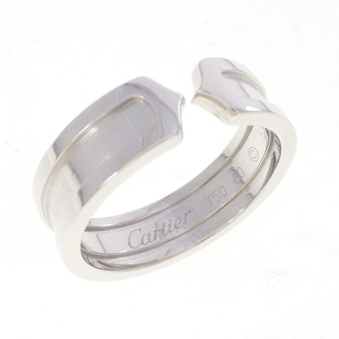 Cartier C2 Small Ring: --- Catalog ---Category: SizeUS Size: 10Brand Size: 60Category: DesignType: Band ringGender: WomenMaterial: White gold (18K)Category: GeneralBrand: Cartier--- Item List ---Section: ConditionRanking: