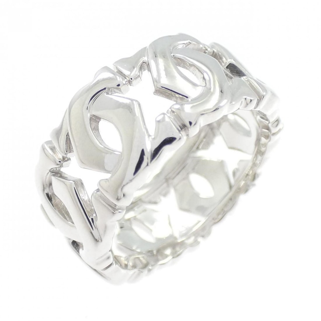 Cartier Entrelacés Small Ring: --- Catalog ---Category: SizeUS Size: 4Brand Size: 47Category: DesignType: Band ringGender: WomenMaterial: White gold (18K)Category: GeneralBrand: Cartier--- Item List ---Section: ConditionRanking: