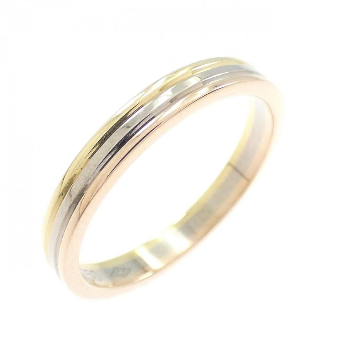 Cartier Vendôme Ring: --- Catalog ---Category: SizeUS Size: 4.5Brand Size: 48Category: DesignType: Band ringGender: WomenMaterial: Pink gold (18K), White gold (18K), Yellow gold (18K)Category: GeneralMPN: B4209900Brand: