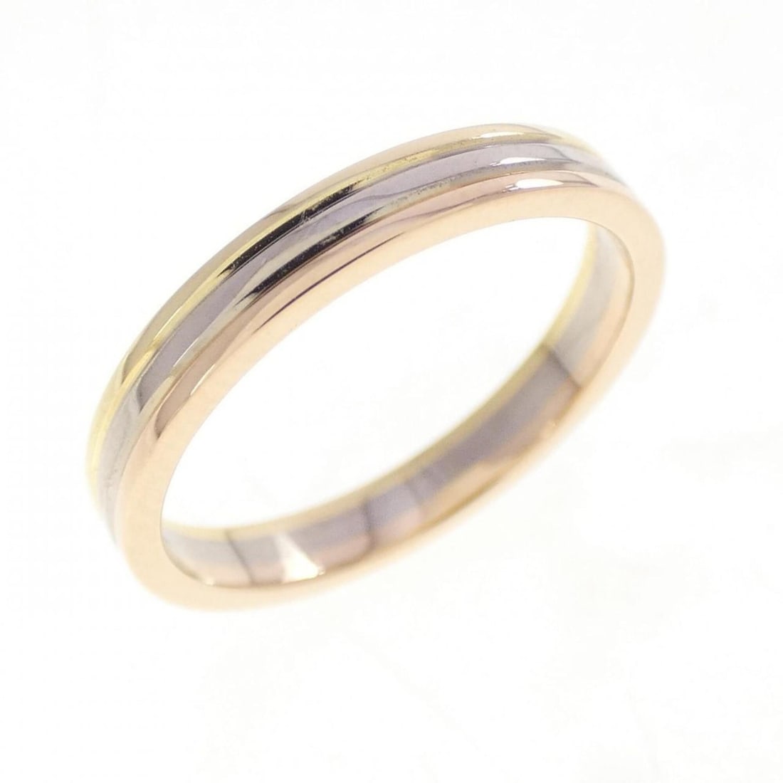 Cartier Vendôme Ring: --- Catalog ---Category: SizeUS Size: 3.5Brand Size: 45Category: DesignType: Band ringGender: WomenMaterial: Pink gold (18K), White gold (18K), Yellow gold (18K)Category: GeneralMPN: B4209900Brand: