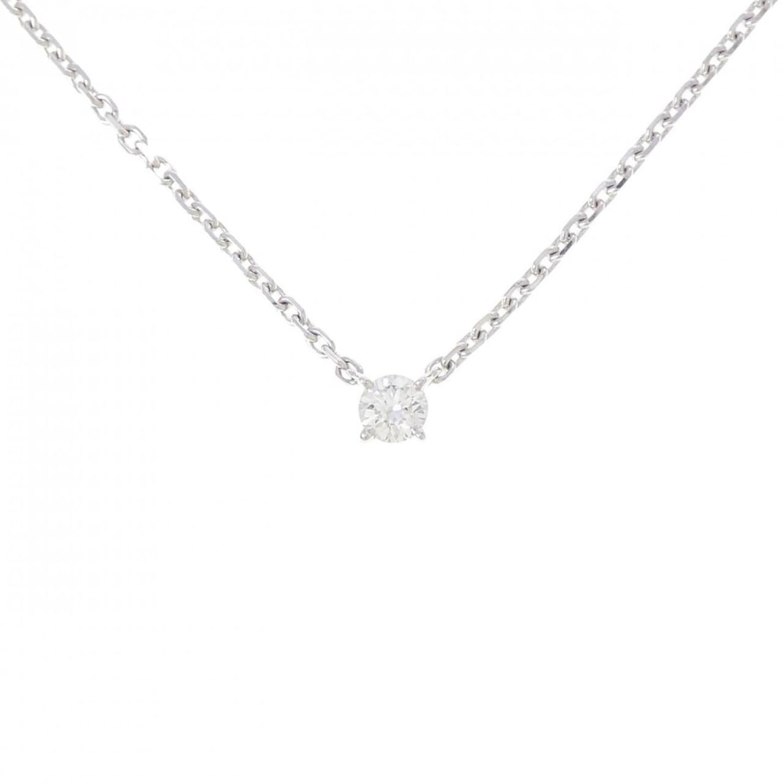 Cartier Diamond Necklace 0.23CT G VS1 Good: --- Catalog ---Category: SizePendant Size: 4mm x 4mm / 0.15'' x 0.15''Neck Circumference: 44 cm / 17.32''Category: DesignStone: DiamondGender: WomenMaterial: White gold (18K)Pendant Type: