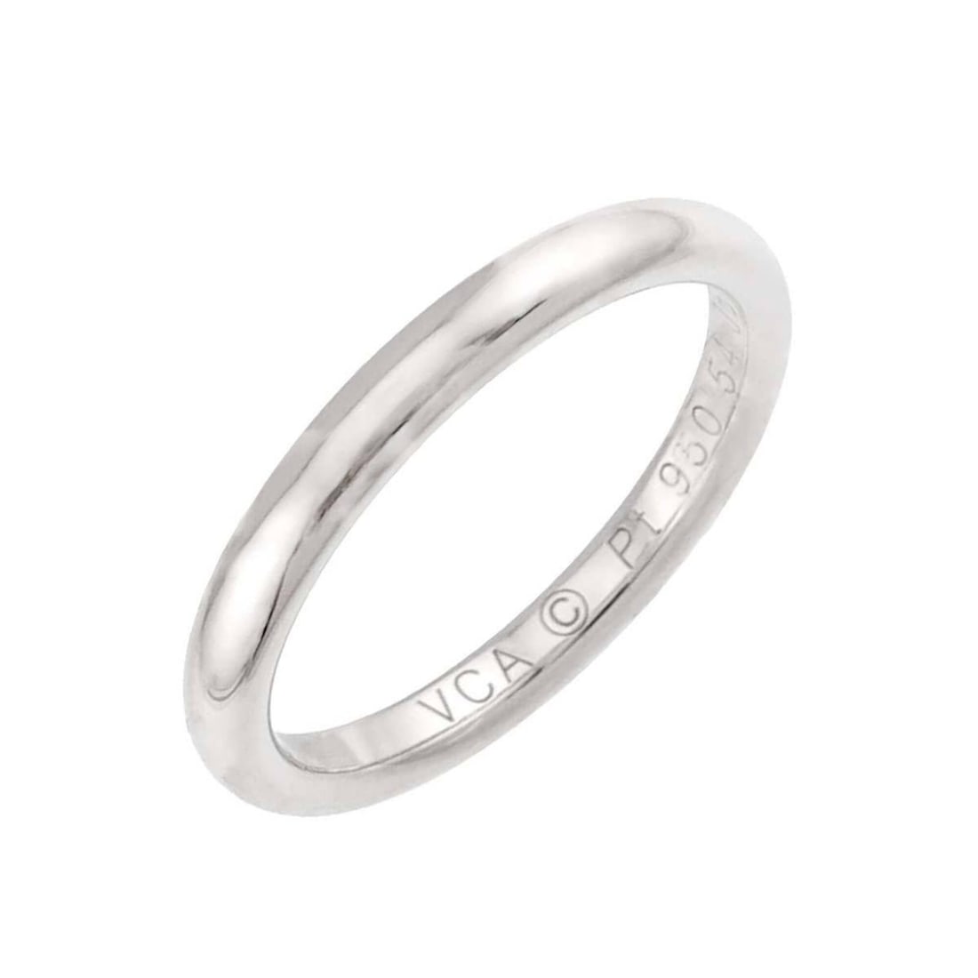 Van Cleef & Arpels Tendrement #54 Ring, 2.6mm wide, Platinum.: --- Catalog ---Category: SizeUS Size: 7Brand Size: 54Category: DesignType: Band ringGender: WomenMaterial: Platinum 950Category: GeneralBrand: Van Cleef & Arpels--- Item List ---Section: ConditionRank