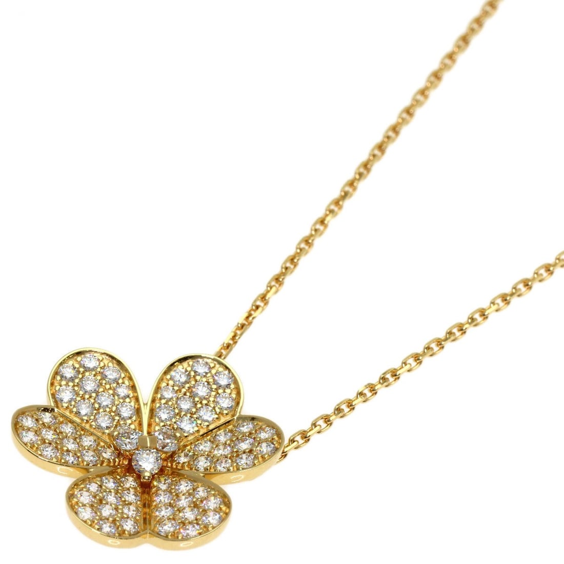 Van Cleef & Arpels Frivole Large Diamond Necklace, 18K Yellow Gold, Women's: --- Catalog ---Category: SizeNeck Circumference: 42 cm / 16.53''Category: DesignGender: WomenMaterial: Yellow gold (18K)Necklace Type: NecklaceCategory: GeneralBrand: Van Cleef & Arpels--- Item List -