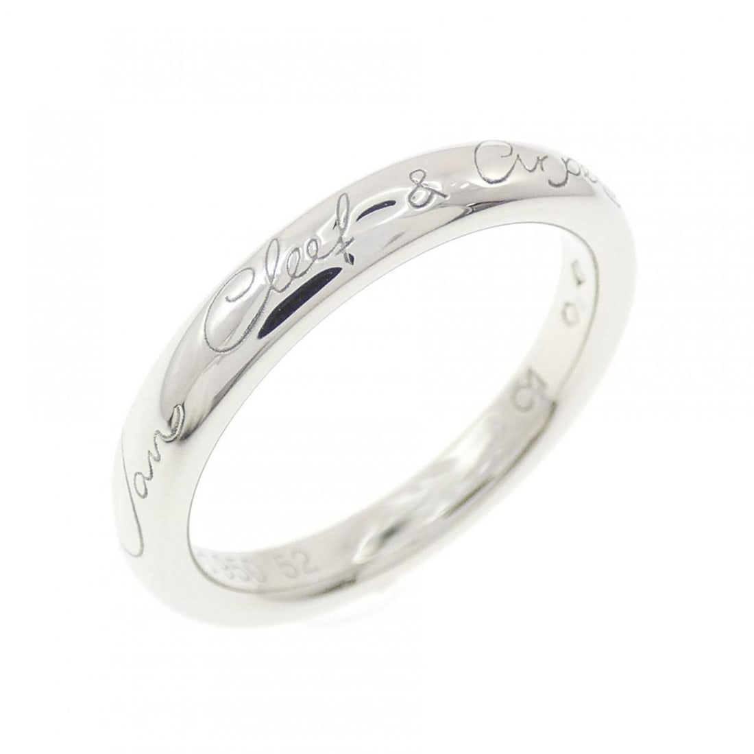 Van Cleef & Arpels Infini Signature Ring: --- Catalog ---Category: SizeUS Size: 6.5Brand Size: 52Category: DesignType: Band ringGender: WomenMaterial: Platinum 950Category: GeneralBrand: Van Cleef & Arpels--- Item List ---Section: ConditionRa
