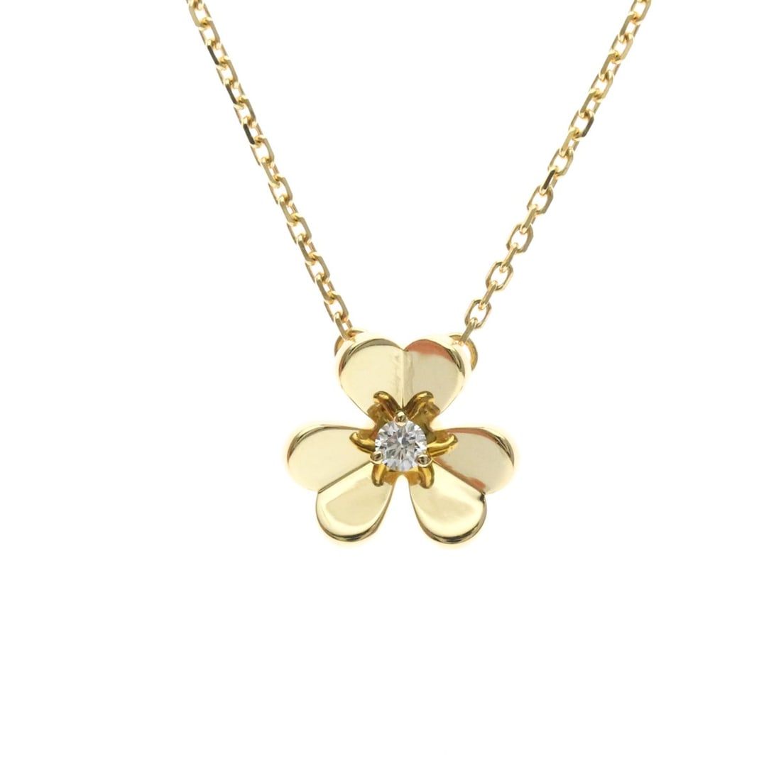 Van Cleef & Arpels Frivole Mini Necklace Yellow Gold (18K) Diamond Women,Men Fashion Necklace (Gold): --- Catalog ---Category: SizeWeight: 3.3g / 0.11oz.Pendant Size: 10.2mm x 11mm / 0.4'' x 0.43''Neck Circumference: 38 cm - 40 cm / 14.96'' - 15.74''Category: DesignColor: GoldMetal: GoldStone: Diamond
