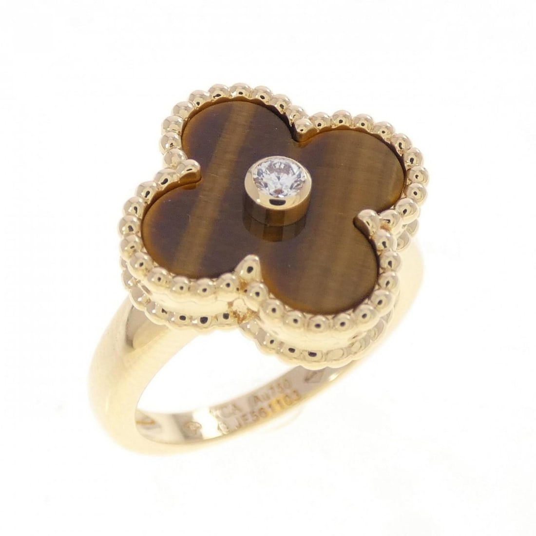 Van Cleef & Arpels Vintage Alhambra Ring: --- Catalog ---Category: SizeUS Size: 5Brand Size: 49Category: DesignType: Band ringGender: WomenMaterial: Yellow gold (18K)Category: GeneralBrand: Van Cleef & Arpels--- Item List ---Section: