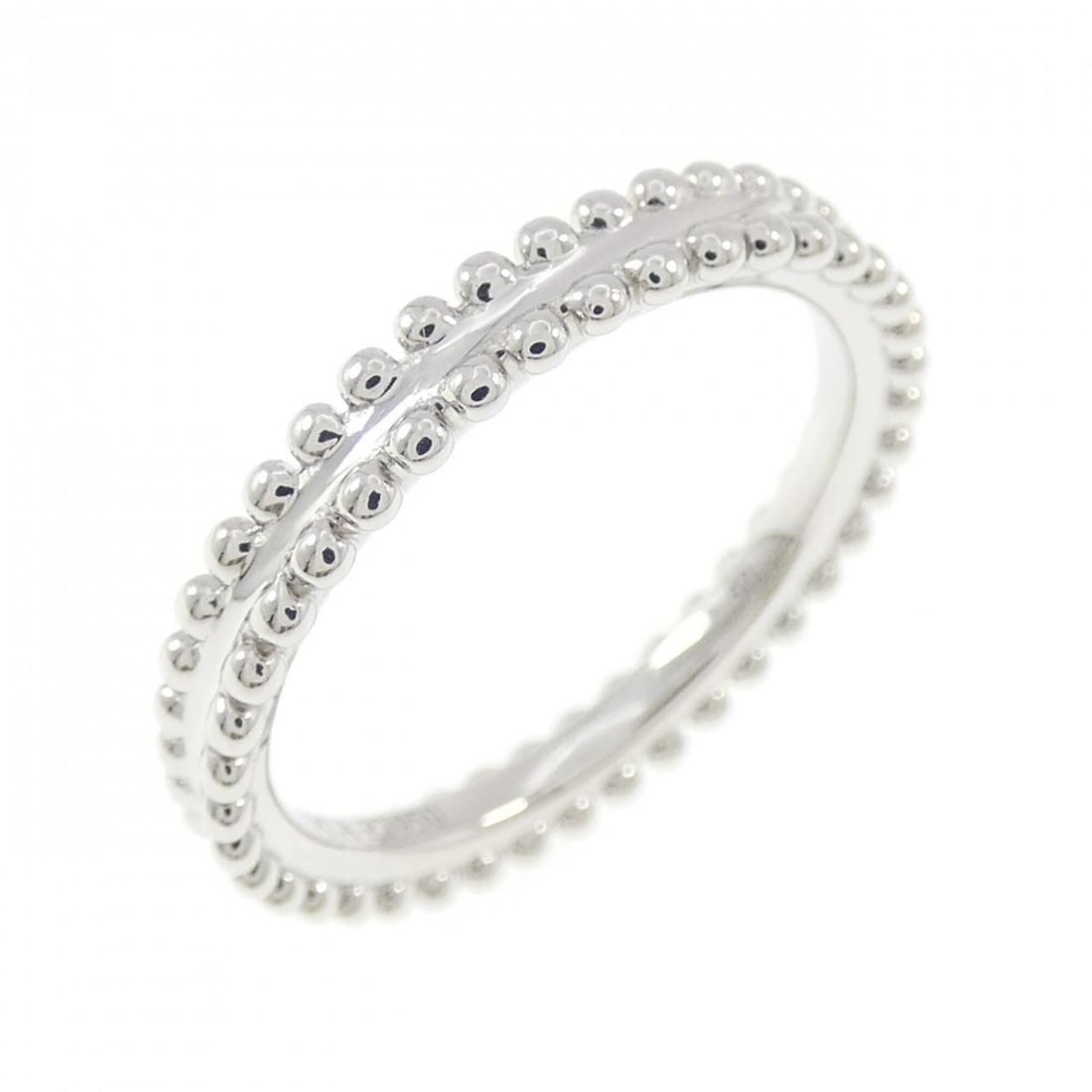 Van Cleef & Arpels Ester Ring: --- Catalog ---Category: SizeUS Size: 5.5Brand Size: 50Category: DesignType: Band ringGender: WomenMaterial: Platinum 950Category: GeneralMPN: VCARN59B00Brand: Van Cleef & Arpels--- Item List ---Secti