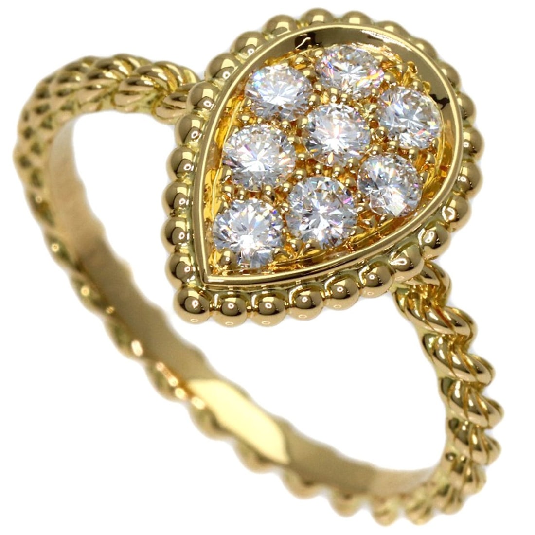 Boucheron Serpent Bohème Small Diamond Ring #50, 18K Yellow Gold, Women's.: --- Catalog ---Category: SizeJP Size: 10US Size: 5.5Category: DesignType: Band ringGender: WomenMaterial: Yellow gold (18K)Category: GeneralBrand: Boucheron--- Item List ---Section: ConditionRanking: 