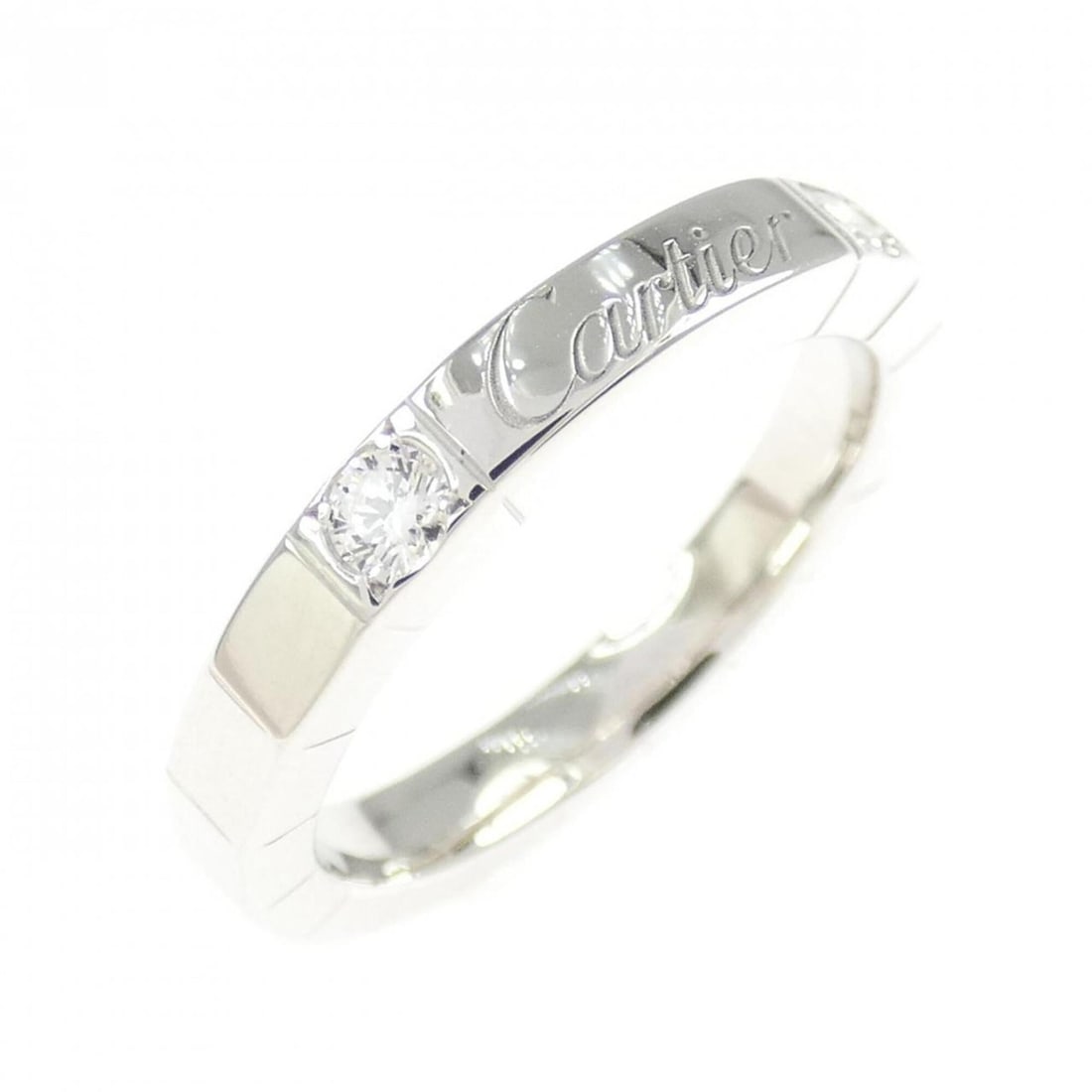 Cartier Lanieres 2P Ring: --- Catalog ---Category: SizeUS Size: 4.5Brand Size: 48Category: DesignType: Band ringColor: White goldStone: DiamondGender: WomenMaterial: White gold (18K)Category: GeneralBrand: Cartier--- Item
