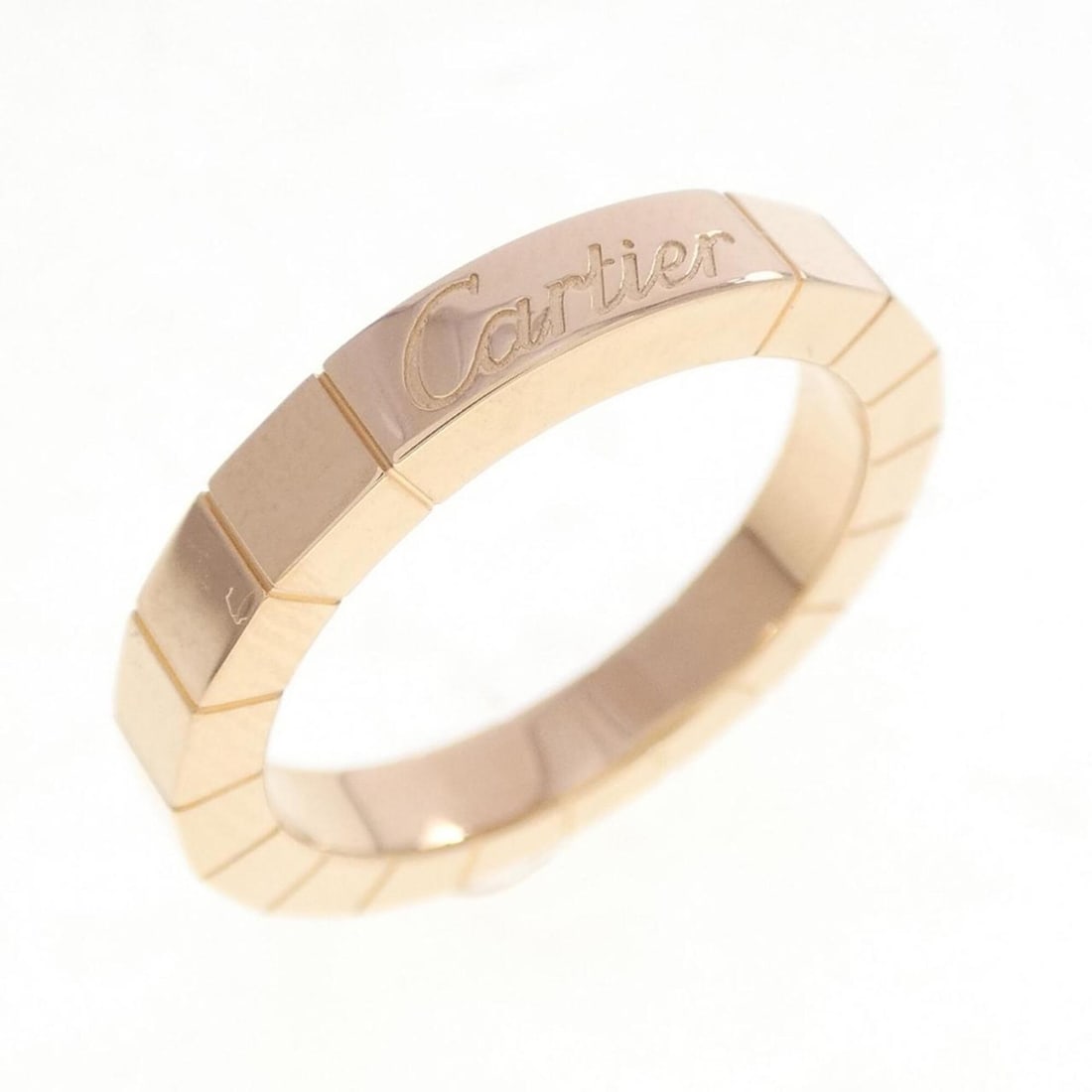 Cartier Lanieres Ring: --- Catalog ---Category: SizeUS Size: 4.5Brand Size: 48Category: DesignType: Band ringColor: Pink goldMaterial: Pink gold (18K)Category: GeneralBrand: Cartier--- Item List ---Section: