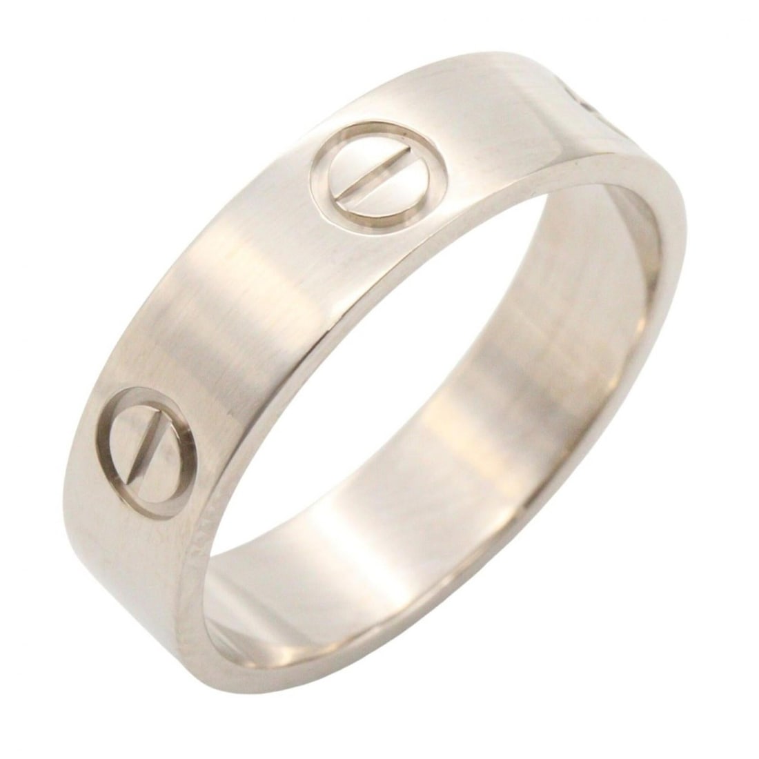 Cartier Love Ring, 18K White Gold (18KWG), Silver Tone, B4084700 (Men's/Women's): --- Catalog ---Category: SizeJP Size: 18US Size: 9Category: DesignType: Band ringColor: SilverGender: Men,WomenMaterial: White gold (18K)Category: GeneralMPN: B4084700Brand: Cartier--- Item List ---Se