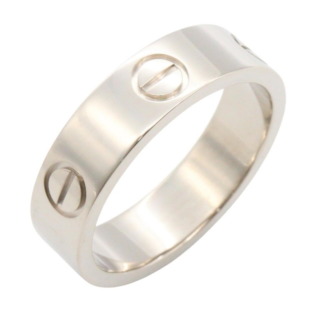 Cartier Love Ring, 18K White Gold (18KWG), Silver Tone, B4084700: --- Catalog ---Category: SizeJP Size: 14US Size: 7Category: DesignType: Band ringColor: SilverGender: Men,WomenMaterial: White gold (18K)Category: GeneralMPN: B4084700Brand: Cartier--- Item List ---Se