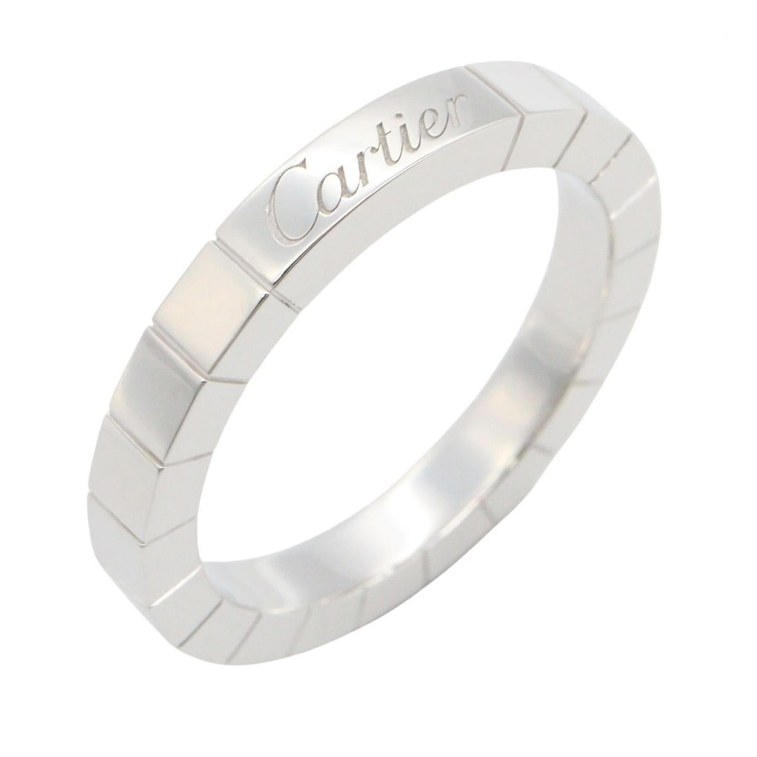 Cartier Lanieres Ring, 18K White Gold (18KWG), Men's/Women's, Silver Tone: --- Catalog ---Category: SizeJP Size: 12US Size: 6.5Category: DesignType: Band ringColor: SilverGender: Men,WomenMaterial: White gold (18K)Category: GeneralBrand: Cartier--- Item List ---Section: Cond